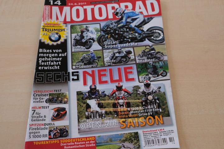 Deckblatt Motorrad (14/2011)