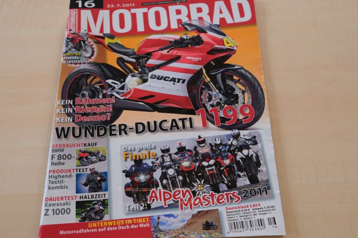Deckblatt Motorrad (16/2011)