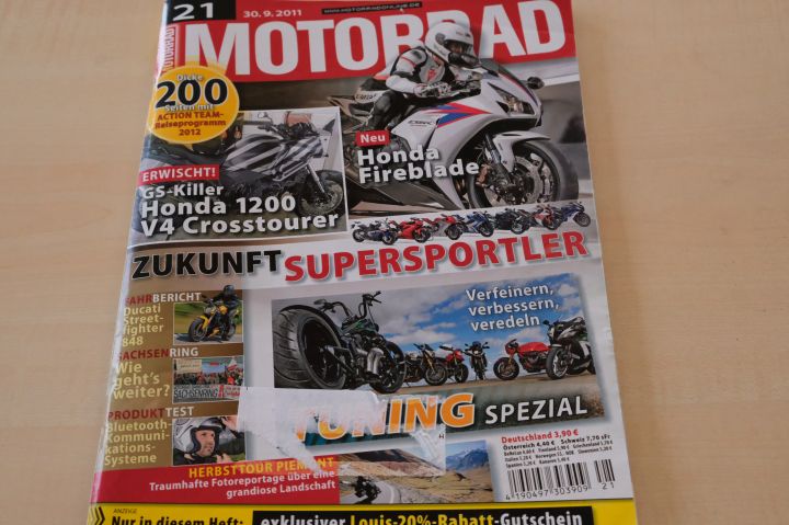 Deckblatt Motorrad (21/2011)