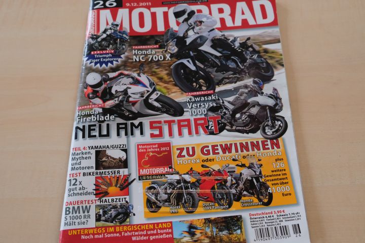 Deckblatt Motorrad (26/2011)