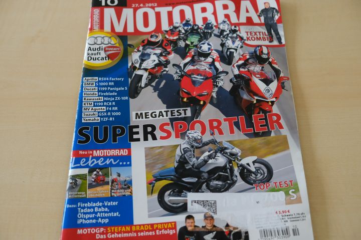 Deckblatt Motorrad (10/2012)