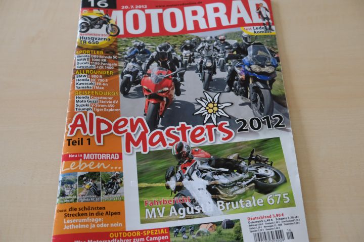 Deckblatt Motorrad (16/2012)