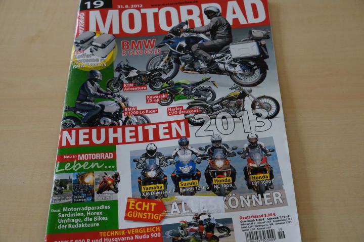Deckblatt Motorrad (19/2012)