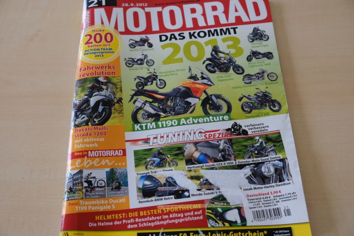Deckblatt Motorrad (21/2012)
