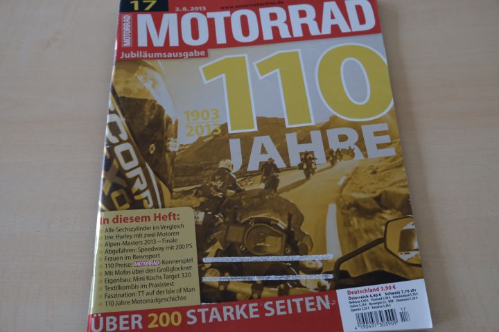 Deckblatt Motorrad (17/2013)