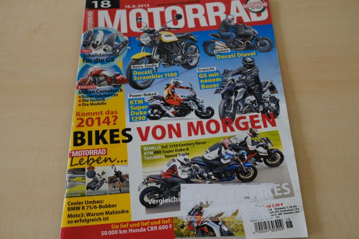 Deckblatt Motorrad (18/2013)