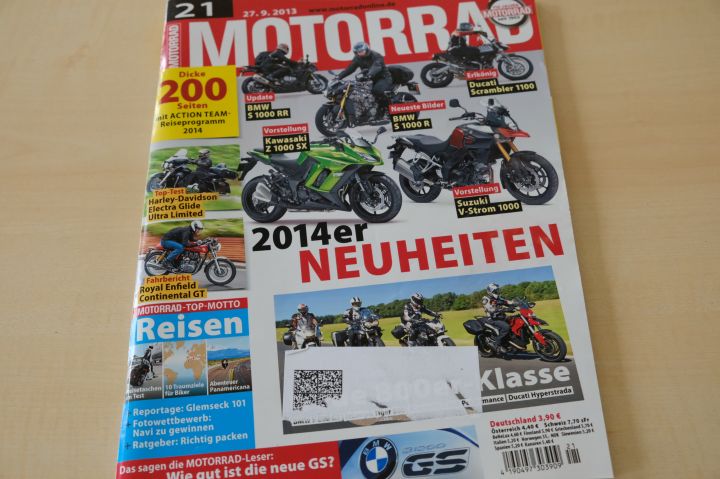 Deckblatt Motorrad (21/2013)
