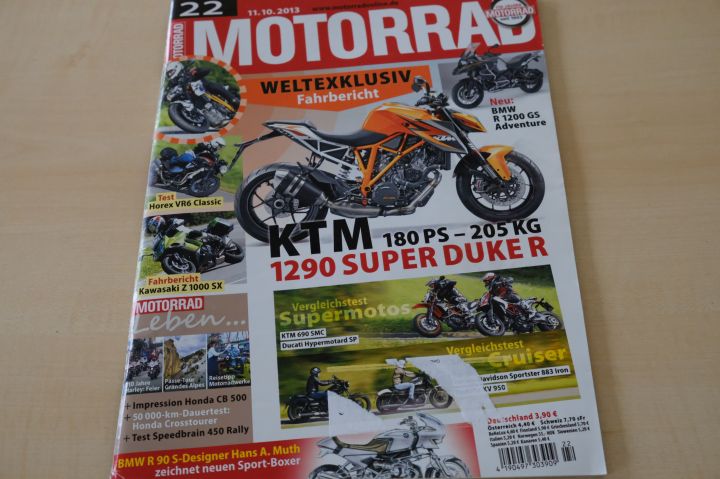 Deckblatt Motorrad (22/2013)