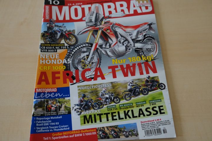 Deckblatt Motorrad (10/2014)