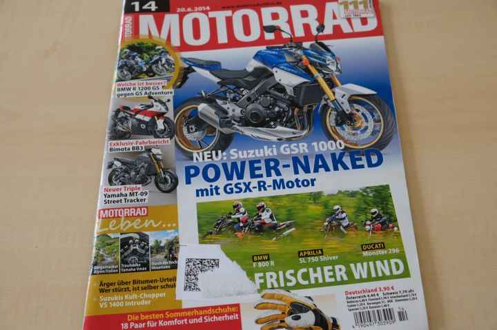 Deckblatt Motorrad (14/2014)