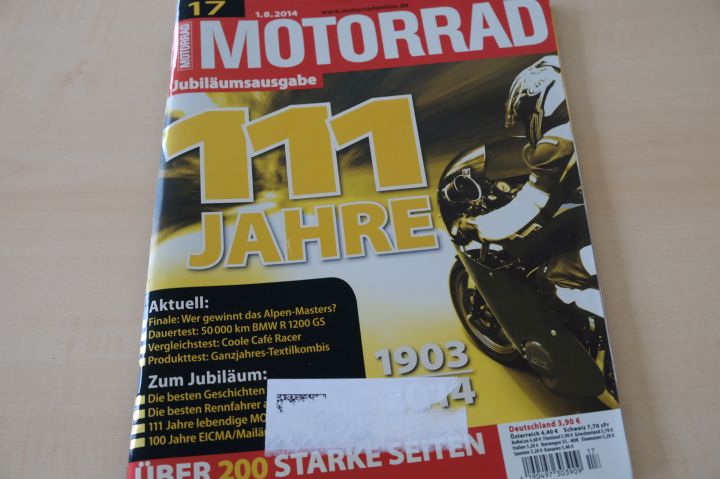 Deckblatt Motorrad (17/2014)