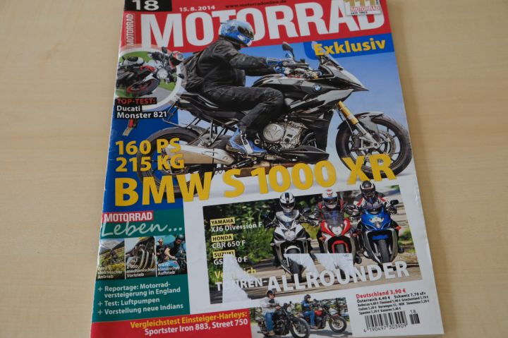 Deckblatt Motorrad (18/2014)