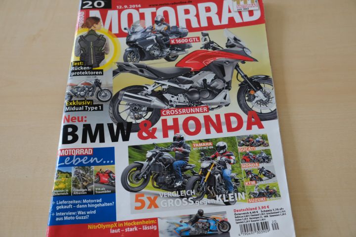 Deckblatt Motorrad (20/2014)