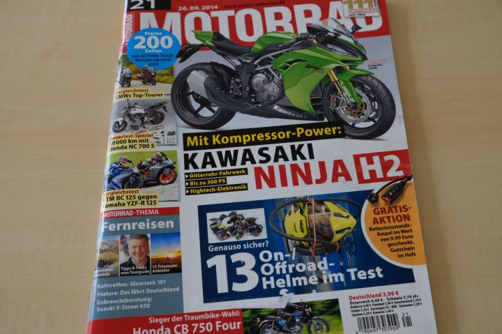 Deckblatt Motorrad (21/2014)