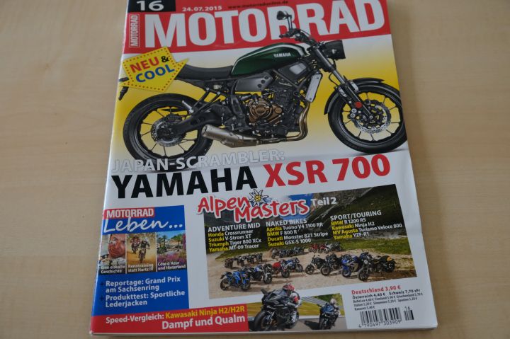 Deckblatt Motorrad (16/2015)