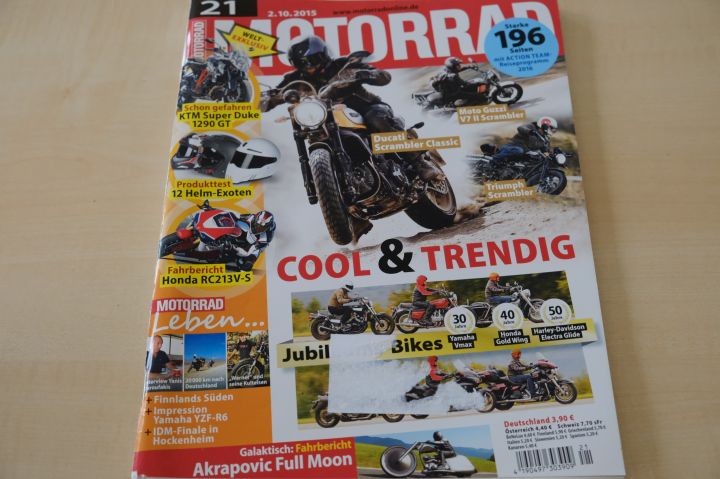 Deckblatt Motorrad (21/2015)