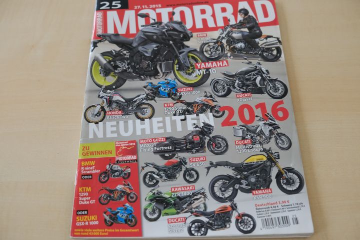 Deckblatt Motorrad (25/2015)