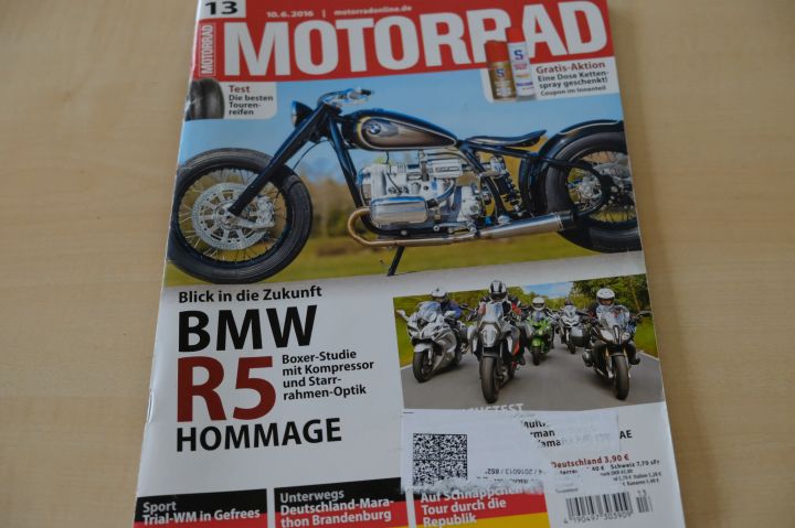 Deckblatt Motorrad (13/2016)