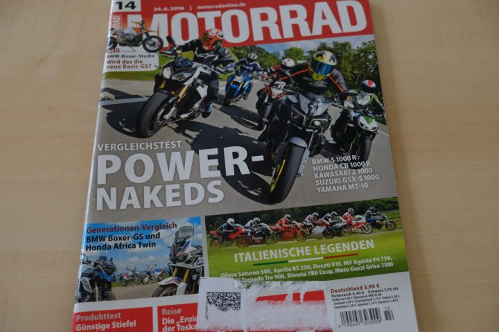 Deckblatt Motorrad (14/2016)