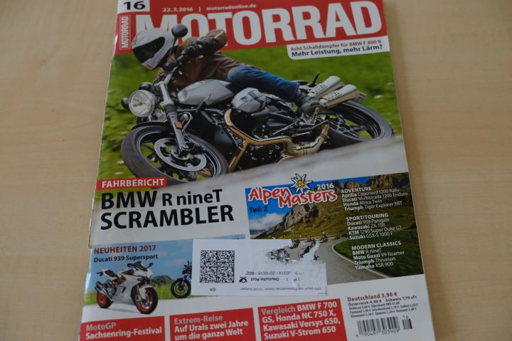 Deckblatt Motorrad (16/2016)