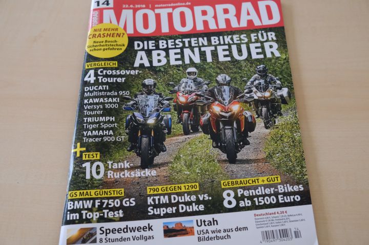 Deckblatt Motorrad (14/2018)