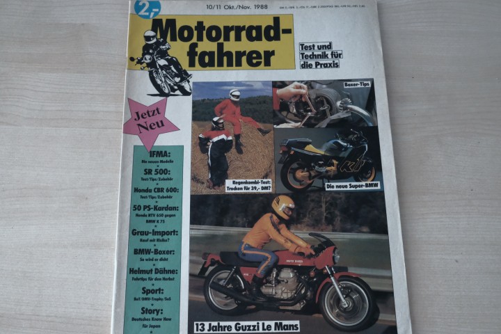 Motorradfahrer 11/1988