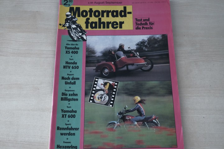 Deckblatt Motorradfahrer (04/1989)