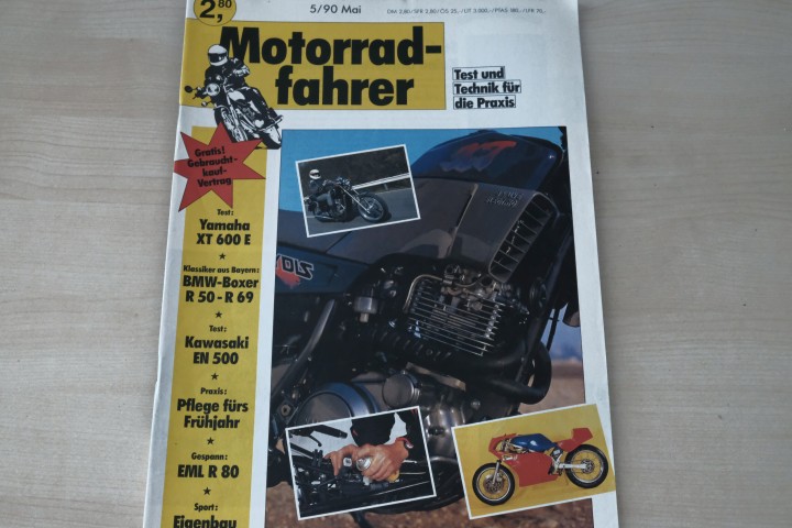 Deckblatt Motorradfahrer (05/1990)