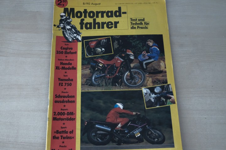Deckblatt Motorradfahrer (08/1990)