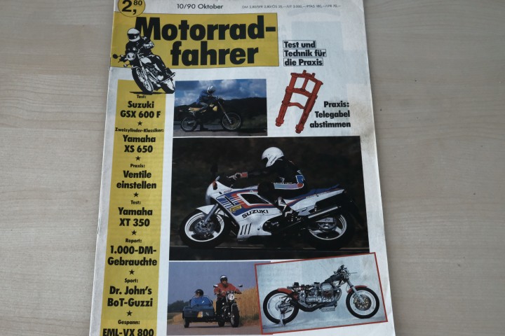 Deckblatt Motorradfahrer (11/1990)