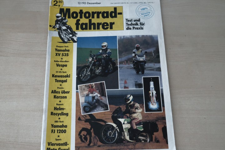 Deckblatt Motorradfahrer (12/1990)