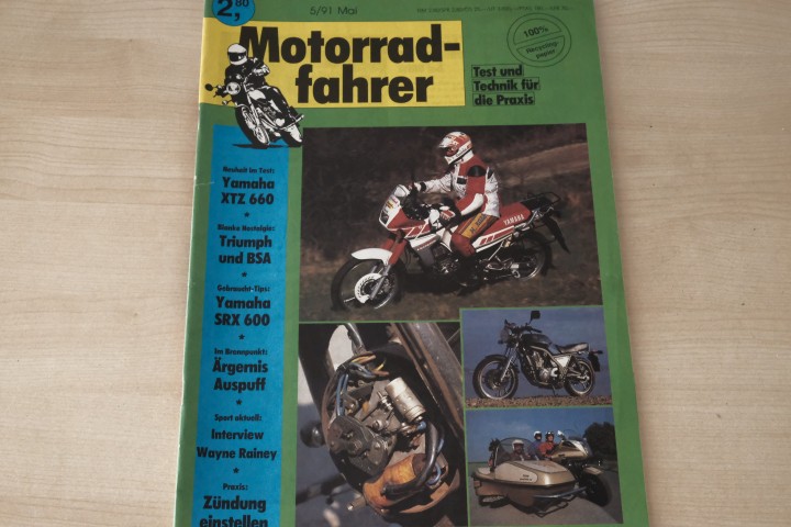 Deckblatt Motorradfahrer (05/1991)