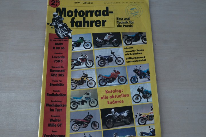 Deckblatt Motorradfahrer (10/1991)