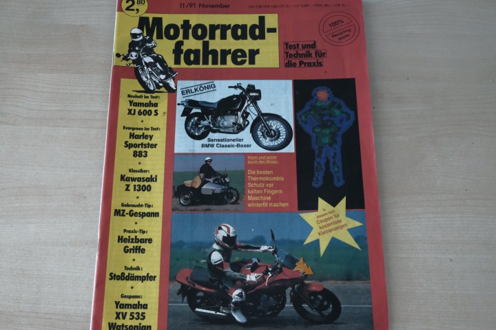 Deckblatt Motorradfahrer (11/1991)