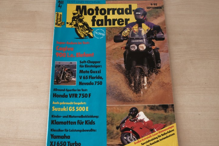 Deckblatt Motorradfahrer (09/1992)