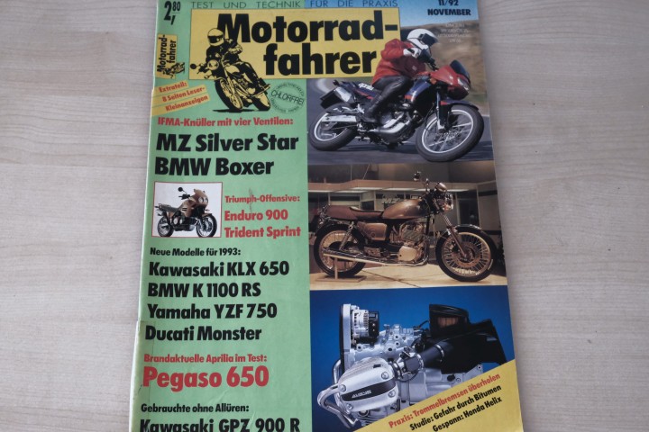 Deckblatt Motorradfahrer (11/1992)