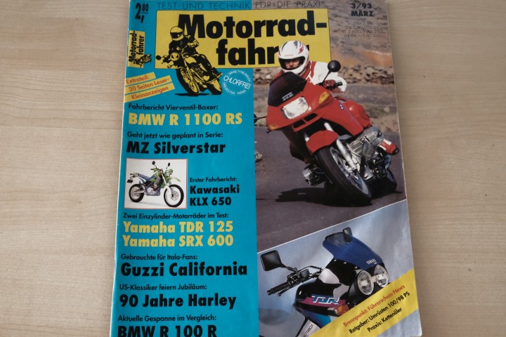 Deckblatt Motorradfahrer (03/1993)