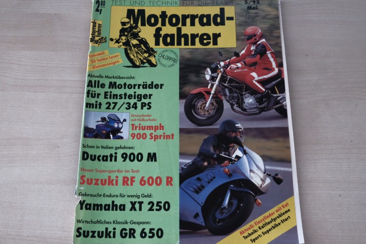 Deckblatt Motorradfahrer (05/1993)