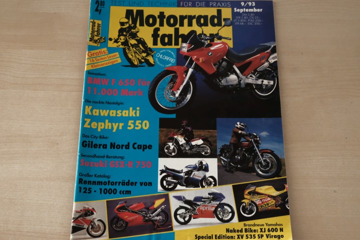 Deckblatt Motorradfahrer (09/1993)