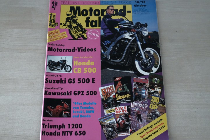Deckblatt Motorradfahrer (10/1993)