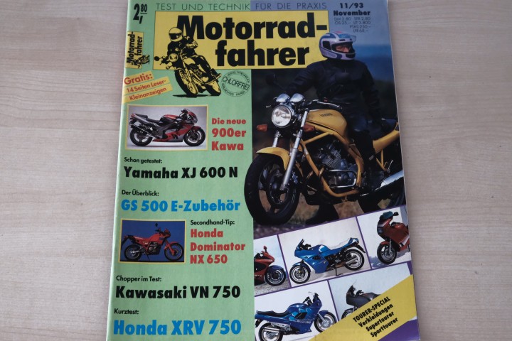 Deckblatt Motorradfahrer (11/1993)