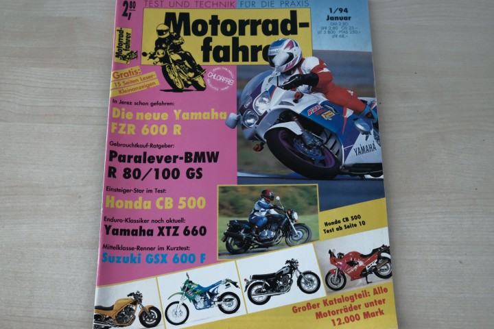 Deckblatt Motorradfahrer (01/1994)