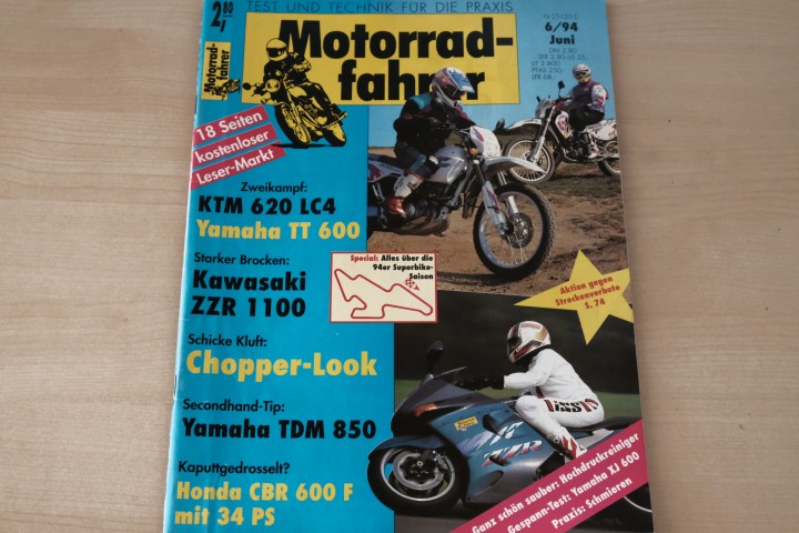 Deckblatt Motorradfahrer (06/1994)