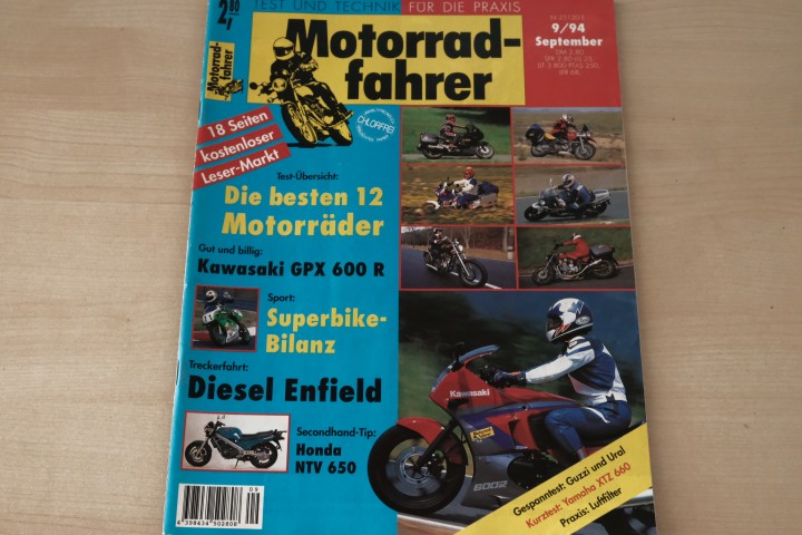 Deckblatt Motorradfahrer (09/1994)