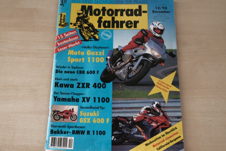 Deckblatt Motorradfahrer (12/1994)