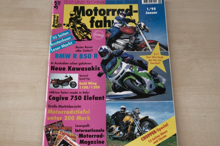 Deckblatt Motorradfahrer (01/1995)
