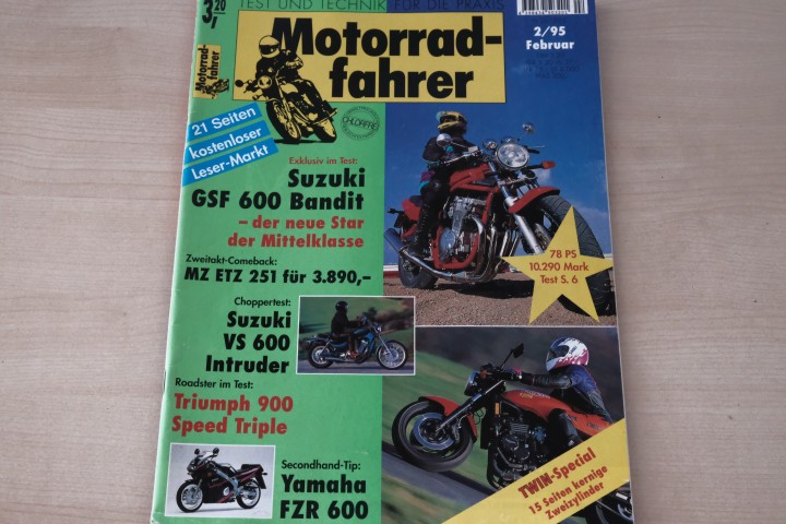 Deckblatt Motorradfahrer (02/1995)