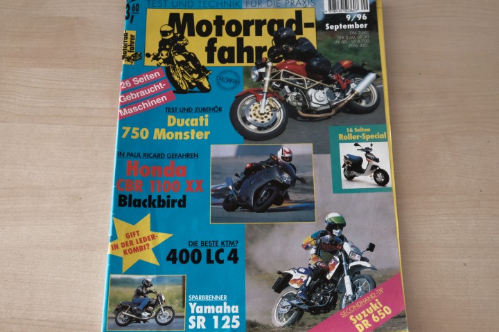 Deckblatt Motorradfahrer (09/1996)