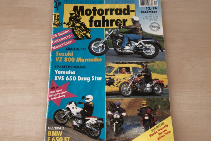 Deckblatt Motorradfahrer (12/1996)
