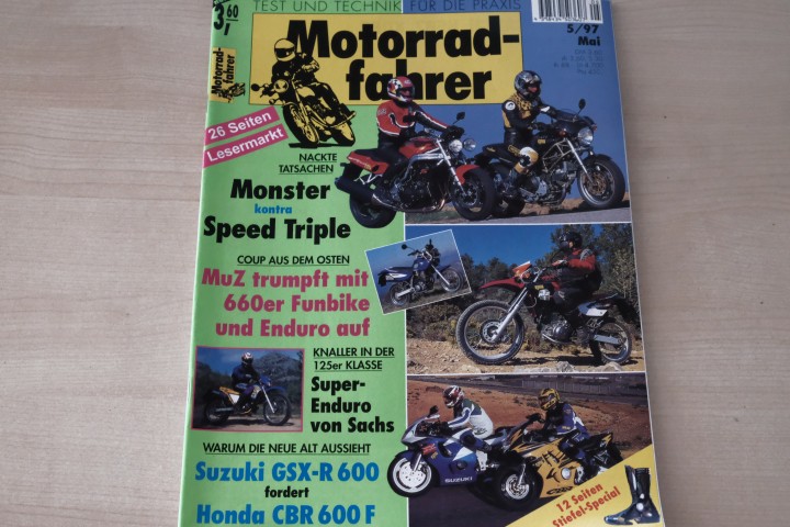 Deckblatt Motorradfahrer (05/1997)